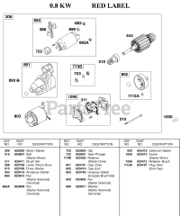 Briggs & Stratton 583447-0217-E2 - Briggs & Stratton Horizontal Engine