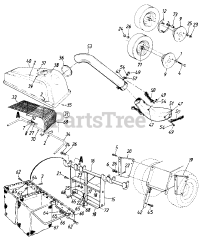 MTD 19083-8 - MTD Grass Catcher Assembly (1988)