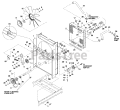 Generac QT04524KNSX - Generac 45kW Home Standby Generator (SN: 7060619 - 7060619) (2012) C2 Cooling Sytem &amp; Fan Drive (0H3075)