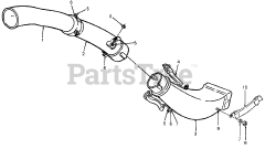 Cub Cadet 311 (190-311-100) - Cub Cadet Twin Rear Bagger att Discharge Chute