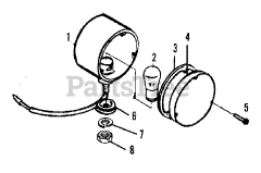 Simplicity 9518 (2097355) - Simplicity Compact Tractor, Diesel Electrical Lighting - Tail Lamp Group (3486I26)