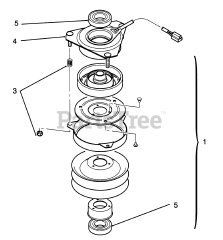 Toro 72041 (244-H) - Toro Yard Tractor (SN: 039000001 - 039999999) (1993) Clutch Assembly 92-1686