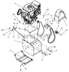 Ariens 921320 - Ariens Deluxe 30" Snow Blower, Ariens AX 414cc engine (SN: 000101 - 097999)