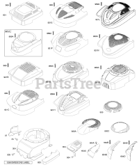 Briggs & Stratton 12F802-0869-01 - Briggs & Stratton Vertical Engine Blower Housing/Shrouds