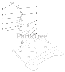 Toro 73471 (518 xi) - Toro Garden Tractor (SN: 000000001 - 000999999) (2000) Front Smart Turn Assembly