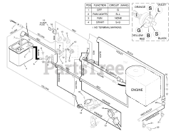 Murray 38710A - Murray 38" Lawn Tractor (1998) Electrical System