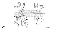 Honda F220 K1 AT2 (FAAJ) - Honda 21" Tiller, Made in Japan (SN: FAAJ-3800001 - FAAJ-3809999) COLUMN HOLDER