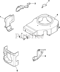 Kohler CV16-43521 - Kohler Command PRO Engine, Made for Fhp, 16hp, 11.9kW Blower Housing &amp; Baffles 6-27-121