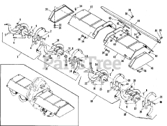 Homelite 990989 - Homelite Tiller Attachment Deflector and Tine Group (3846I04)