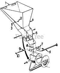 Coast to Coast 481-4075 (241-648-054) - Coast to Coast Chipper Shredder (1991) Parts