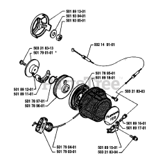Husqvarna 16 R - Husqvarna String Trimmer (1986-10) Starter Assembly