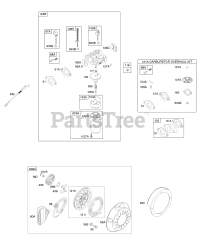 Briggs & Stratton 21A114-0017-E1 - Briggs & Stratton Horizontal Engine Carburetor, Kit - Carburetor Overhaul, Rewind Starter