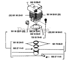 Husqvarna 22 RL - Husqvarna String Trimmer (1988-01) Piston / Cylinder