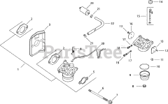Kohler CV12.5-1284 - Kohler Command PRO Engine, Made for Bunton, 12.5hp Fuel System 8-27-129