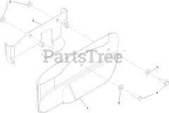 Toro 34230 - Toro Stand-On Spreader/Sprayer (SN: 412800000 - 415299999) Side Deflector Assembly