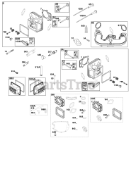 Briggs & Stratton 44N677-0043-B1 - Briggs & Stratton Vertical Engine Cylinder Head Group
