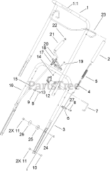 Toro 38518 (CCR 3650) - Toro 20" GTS Snow Thrower (SN: 260000001 - 260010000) (2006)