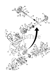 Poulan Pro PR 524E SA - Poulan Pro Snow Thrower (2004) Auger Housing / Impeller Assembly