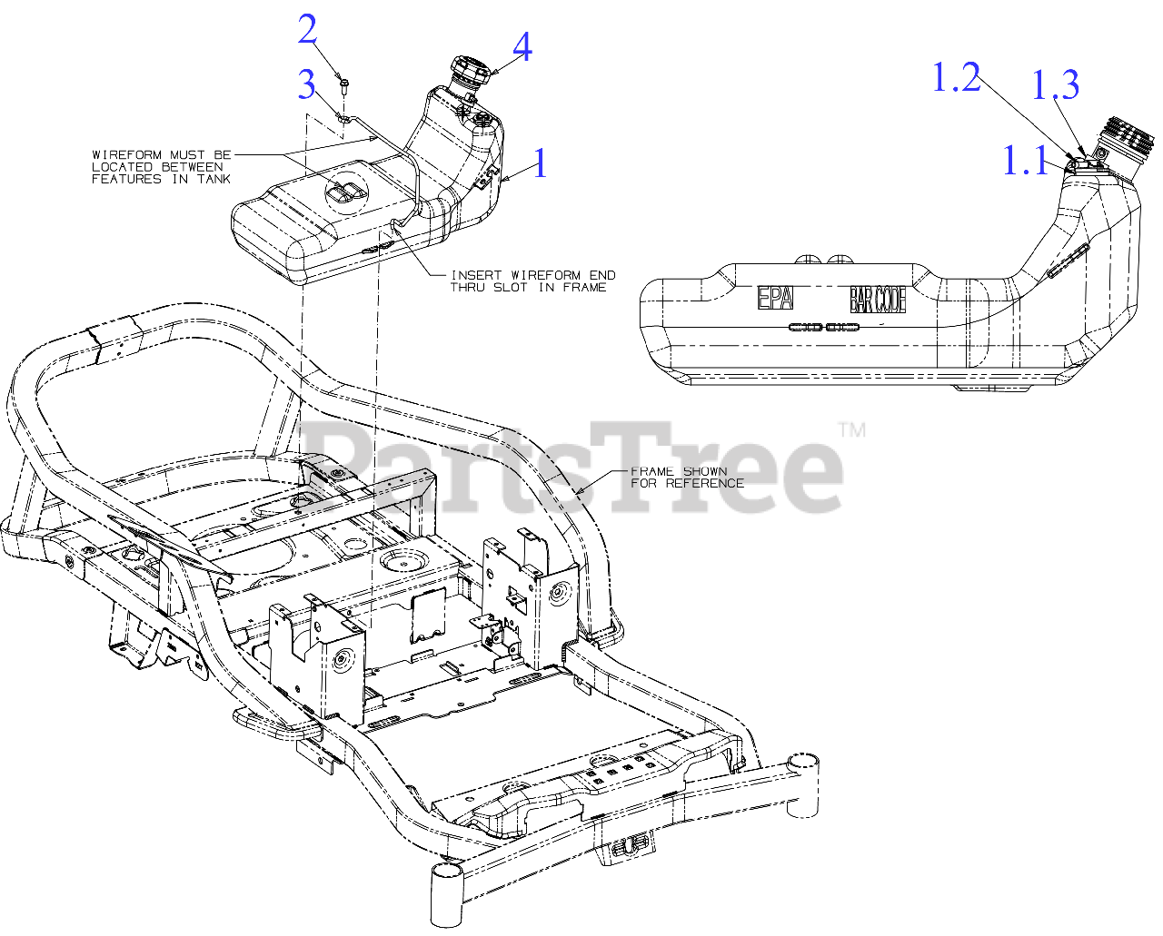 Cub Cadet ZT142 KH (17AREACS010) Cub Cadet Ultima 42" ZeroTurn Mower, Kohler (2020) Fuel