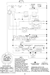 Poulan Pro PB 195H42 LT (960420036-01) - Poulan Pro Lawn Tractor (2008-04) Schematic