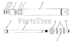 Simplicity 990412 - Simplicity Loader, Front End Cylinder Group - Bucket (3646I02)