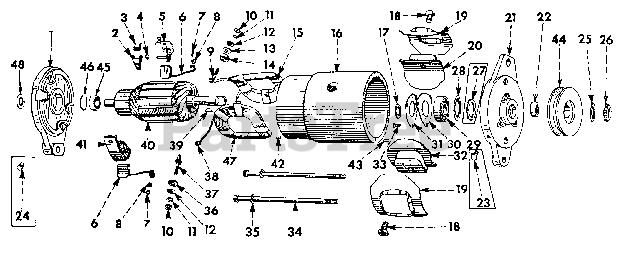 Cub Cadet 100 Cub Cadet Garden Tractor Motor GeneratorDelcoRemy