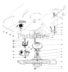 Toro 10500 - Toro 21" Rear Bagging Walk-Behind Mower (SN: 001000001 - 001999999) (1981) Blade Brake Clutch Assembly