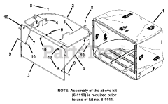 Snapper 7061111 - Snapper PRO 7 Cloth Grass Catcher Kit
