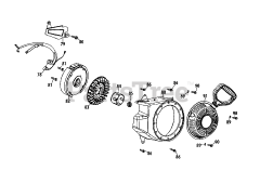 MTD 170-SU - MTD Engine 170-SU Flywheel &amp; Blower Housing