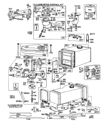 Briggs & Stratton 170702-1237-XX - Briggs & Stratton Vertical Engine Carburetor, Fuel Tank Assy