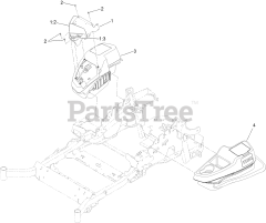 Toro 72947 (6000) - Toro 72" Z Master Zero-Turn Mower, Side-Discharge Deck (SN: 400000000 - 406343040) Fender, Console and Control Assembly