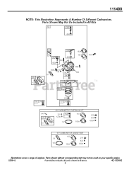 Briggs & Stratton 111432-0123-E1 - Briggs & Stratton Horizontal Engine Carburetor Group