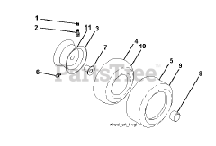 Jonsered LT 2223 A2 (960410111-00) - Jonsered Lawn Tractor (2009-02)