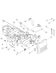 Cub Cadet LT 1046 (13AP11CH710) - Cub Cadet 46" Lawn Tractor (2007 & Before) Engine Accessories 1I145H &amp; after