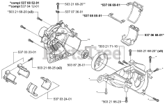 Husqvarna 326 RX - Husqvarna String Trimmer (2001-03) Crankcase