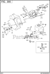 Subaru Robin EH410D66211 (EH41) - Subaru Robin Engine 300 Intake &amp; Exhaust