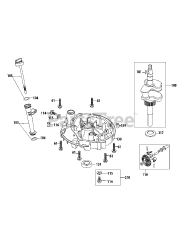 MTD 2P70M0D - MTD Engine 2P70M0D Crankshaft &amp; Crankcase Cover
