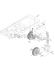 Cub Cadet RZT-50 KH (17YF2ACP010) - Cub Cadet 50" RZT Zero-Turn Mower, Kohler (2012) Front Axle (13 x 5)