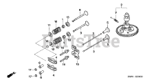 Honda GXV340 UA2 DX3 (GJAMA) - Honda Engine, Made in USA (SN: GJAMA-1000001 - GJAMA-9999999) CAMSHAFT