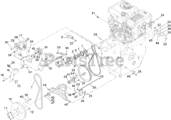 Toro 38855 (1028 OHXE) - Toro 28" Power Max Heavy-Duty Snow Thrower (SN: 411400000 - 413999999)