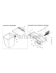 Cub Cadet 582 (590-582-150) - Cub Cadet Rear Triple Bagger att