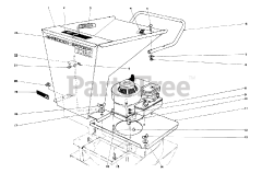 Toro 62850 - Toro Shredder (SN: 002000001 - 002999999) (1972) Engine  Hopper Assembly