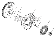 Cub Cadet 1541 (141-651-100) - Cub Cadet Garden Tractor (SN: 800000 - 816508) Flywheel
