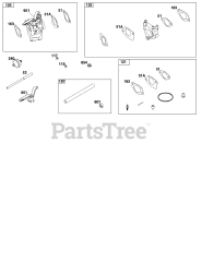 Briggs & Stratton 25T237-0319-H1 - Briggs & Stratton Horizontal Engine Carburetor and Fuel Supply Group