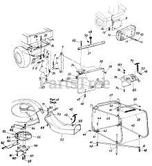 Cub Cadet 038 (190-038-100) - Cub Cadet Grass Catcher (1987) att Parts For Grass Catcher For 30" Rear Discharge Decks