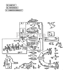 Briggs & Stratton 400707-0118-01 - Briggs & Stratton Vertical Engine Carburetor Assembly,Manifold