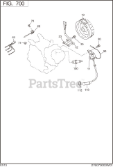 Subaru Robin EX130D40111 (EX13) - Subaru Robin Engine 700 Electric Device