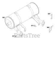 Briggs & Stratton 386447-0500-G1 - Briggs & Stratton Horizontal Engine