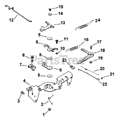 Toro 74187 (Z 350) - Toro 48" Z Master Zero-Turn Mower with Bagger (SN: 200000001 - 200000500) (2000) ENGINE CONTROLS (KOHLER CH20S PS64644)