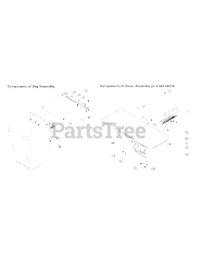 Cub Cadet 848 (590-848-150) - Cub Cadet Rear Triple Bagger att2